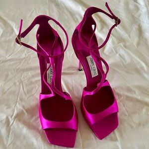 Jimmy Choo Fuchsia Azia Heels